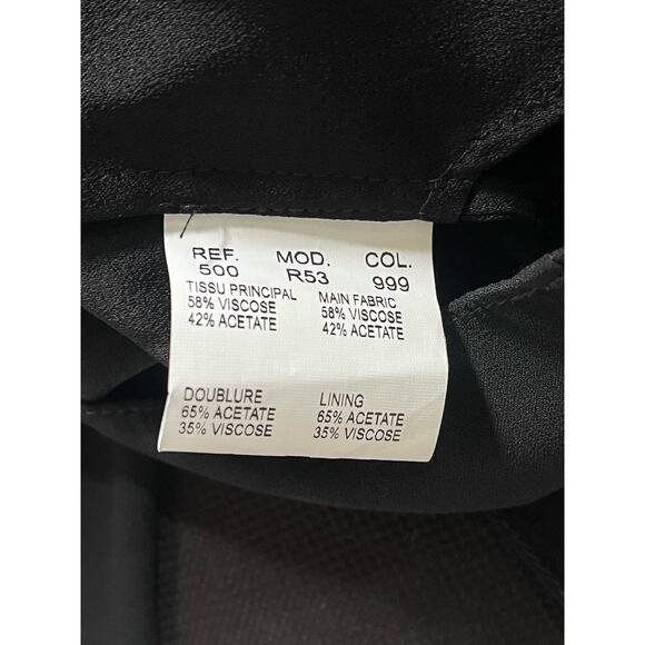 Women's Carven Black long sleeve  shirt dress with button on top Size EU 40/US 8 - Picture 5 of 6